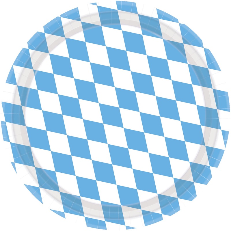 8 Oktoberfest Paper Plates 23cm