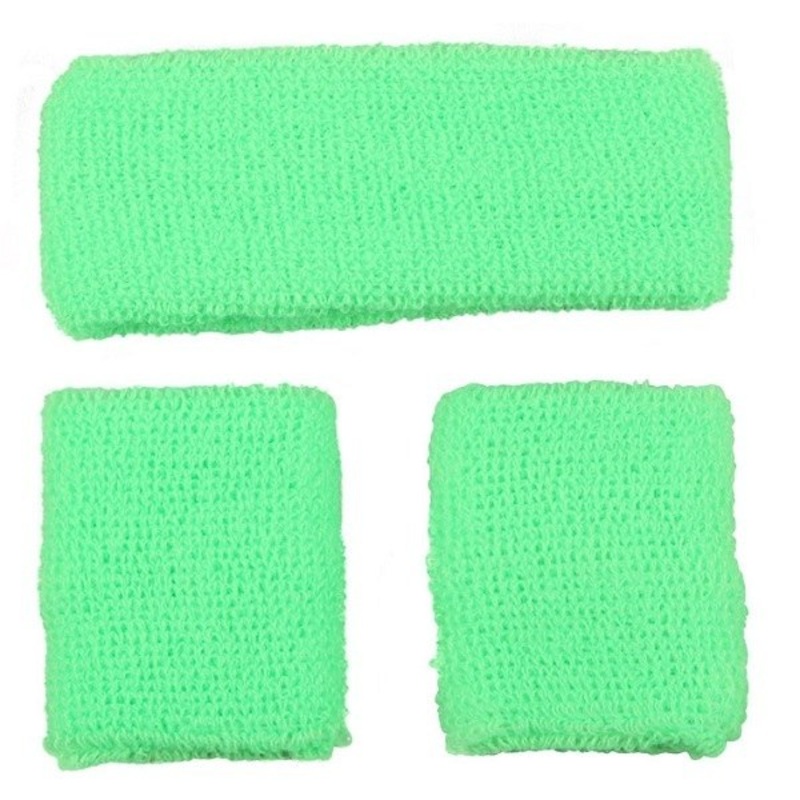 80’s Sweatbands & Wristbands – Green