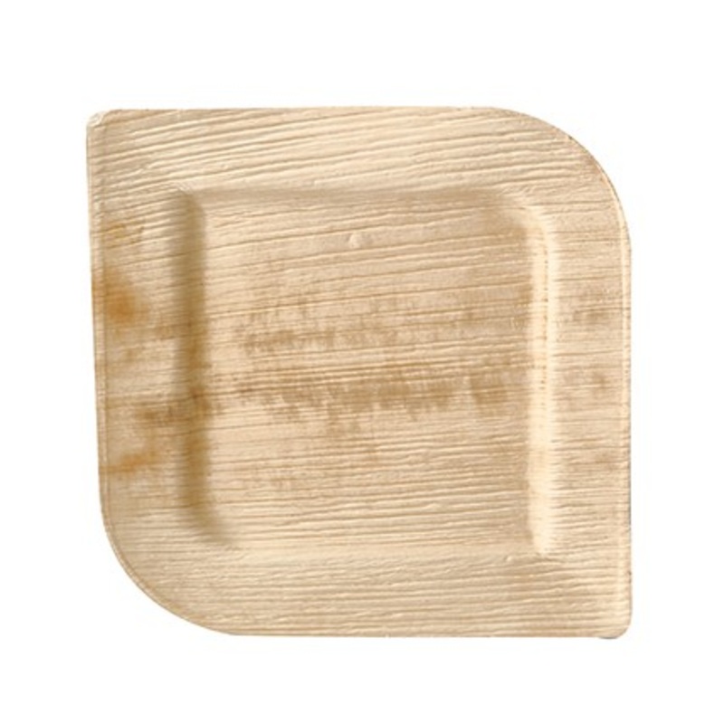 25 palm leaf plates Rossini square 20 x 20cm