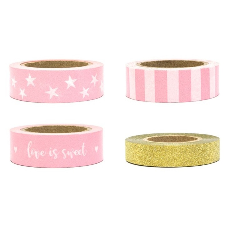 4 Love is sweet Washi Tapes 10m