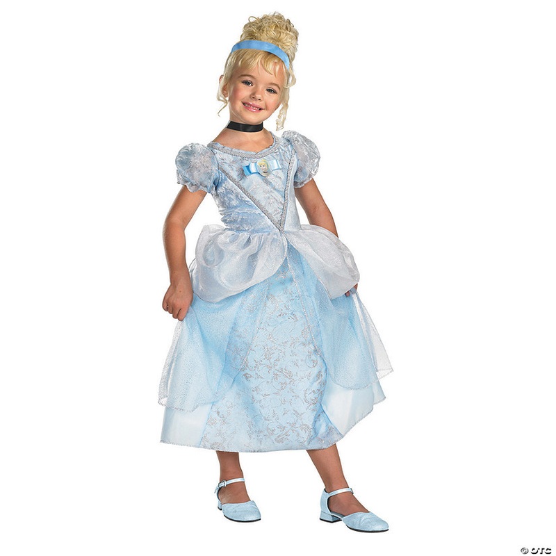 Girls Deluxe Cinderella Costume – Medium