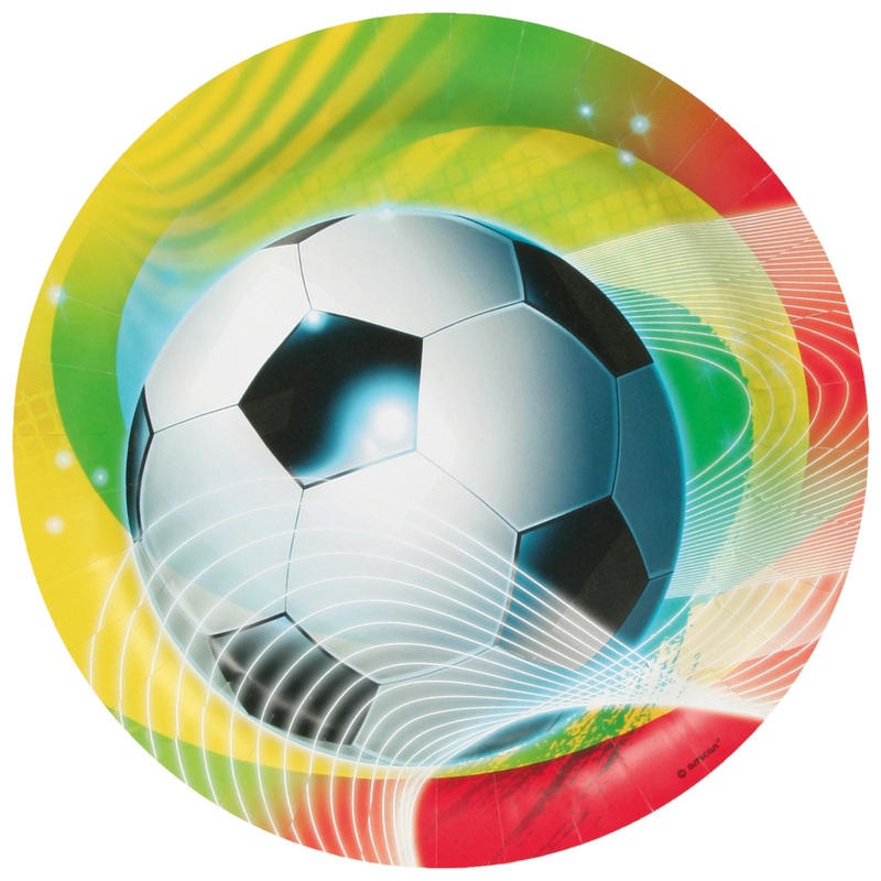 8 Partytime football plates