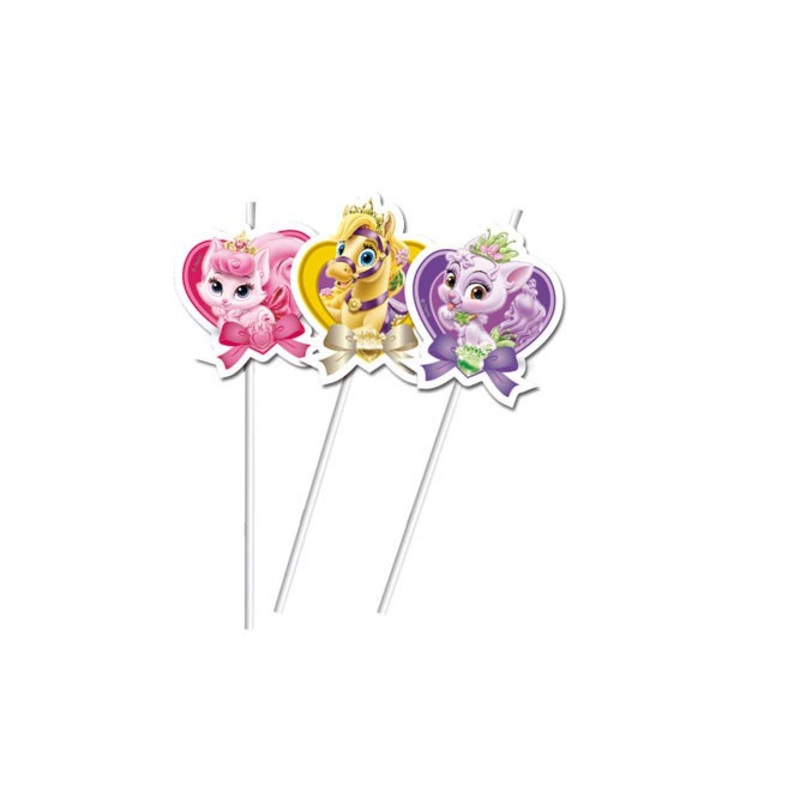 8 Princess Pets straws