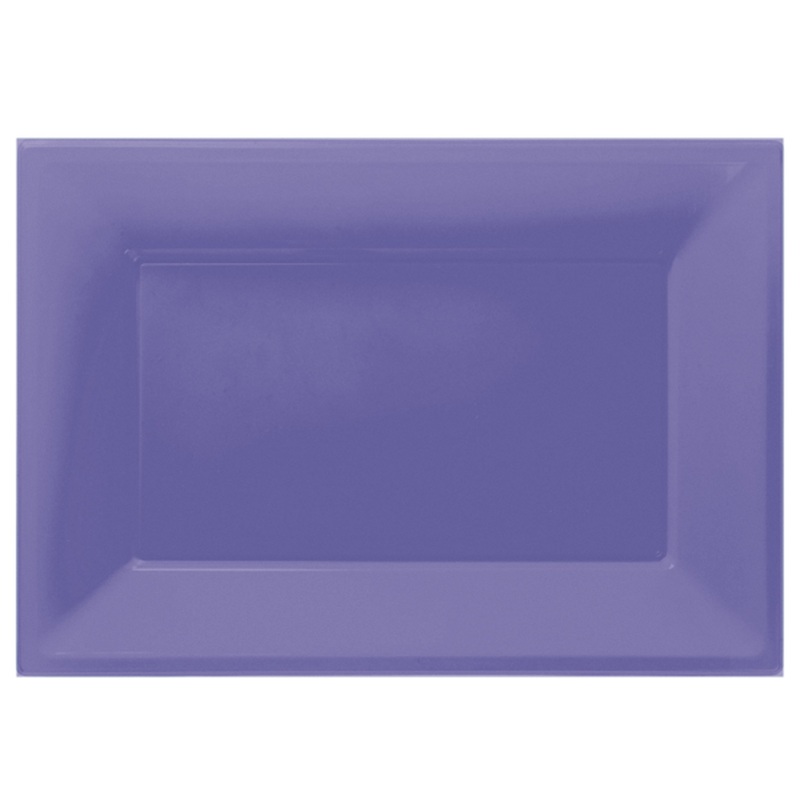3 serving plates Mila purple 33 x 23cm