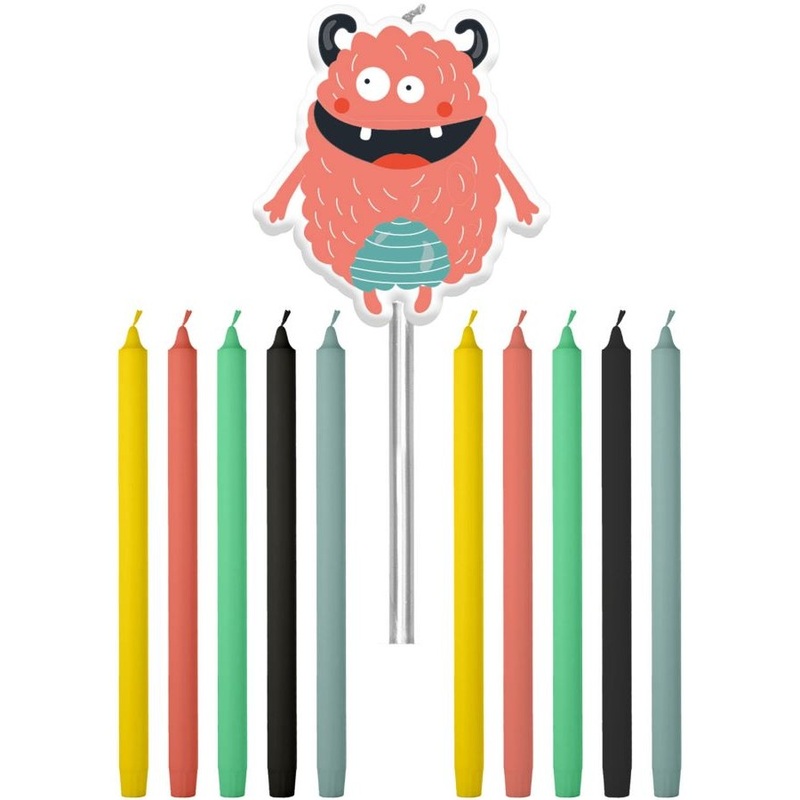 Spooky Monster cake candles 11 pieces