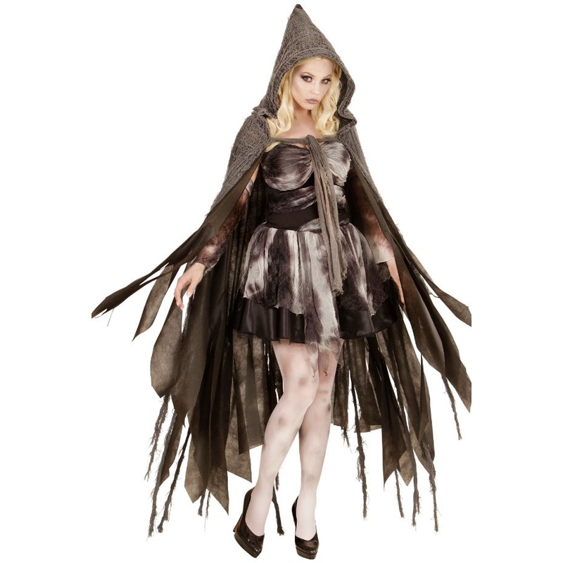 Witches Hooded Cape – Grey