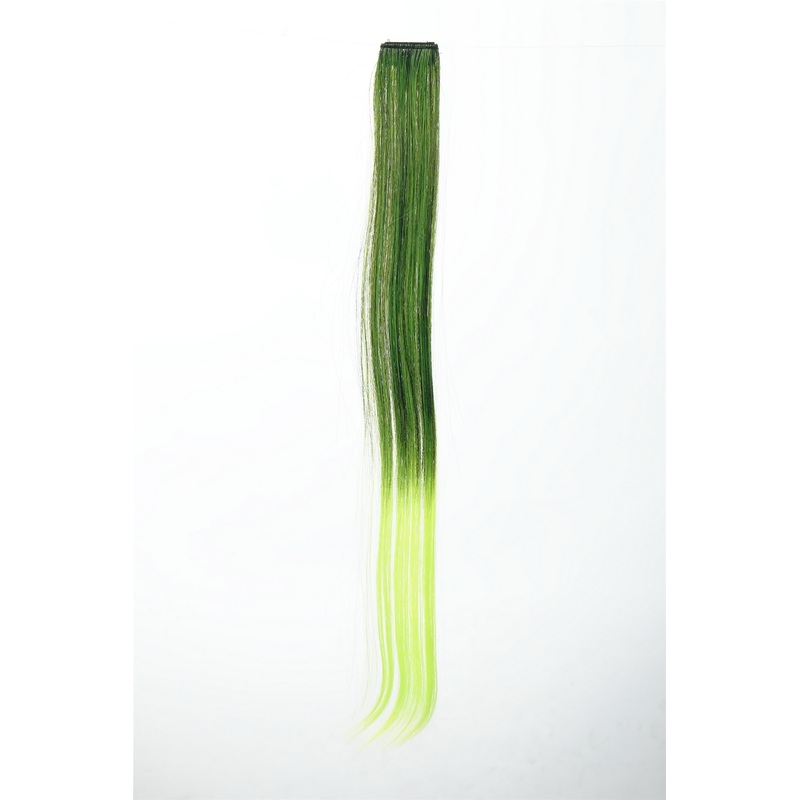 1 Clip-In Extension Strand Straight 45 cm Ombre Green YZF-P1S18P-1/TF2106