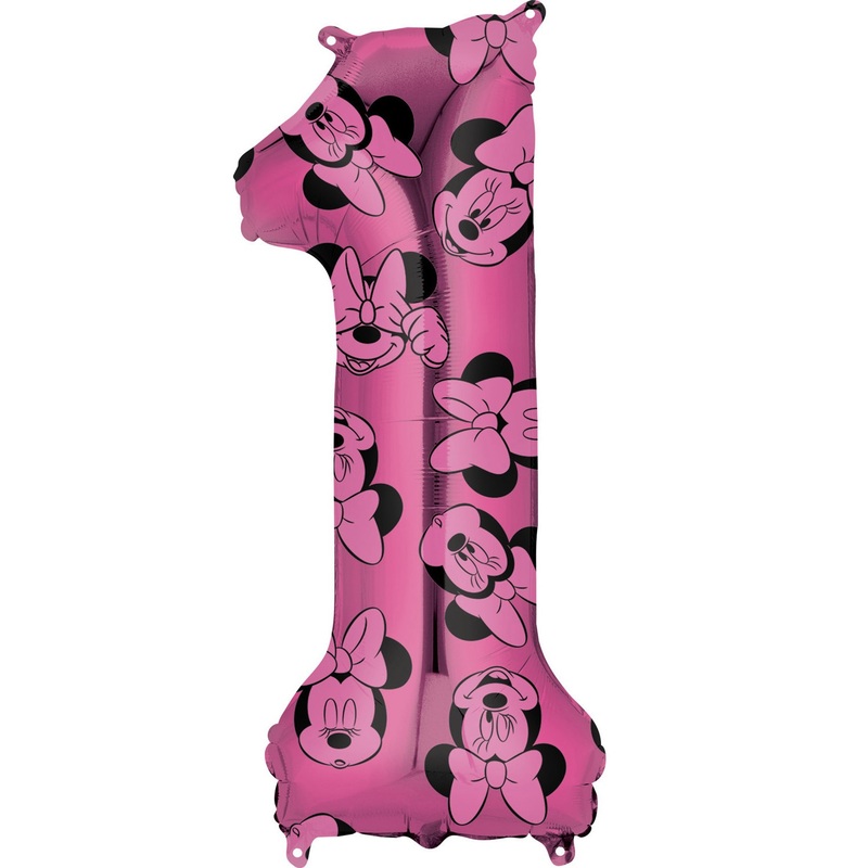 Minnie Mouse number 1 balloon 66cm