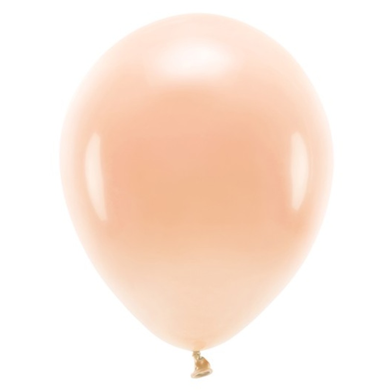 10 Eco pastel balloons cream 26cm