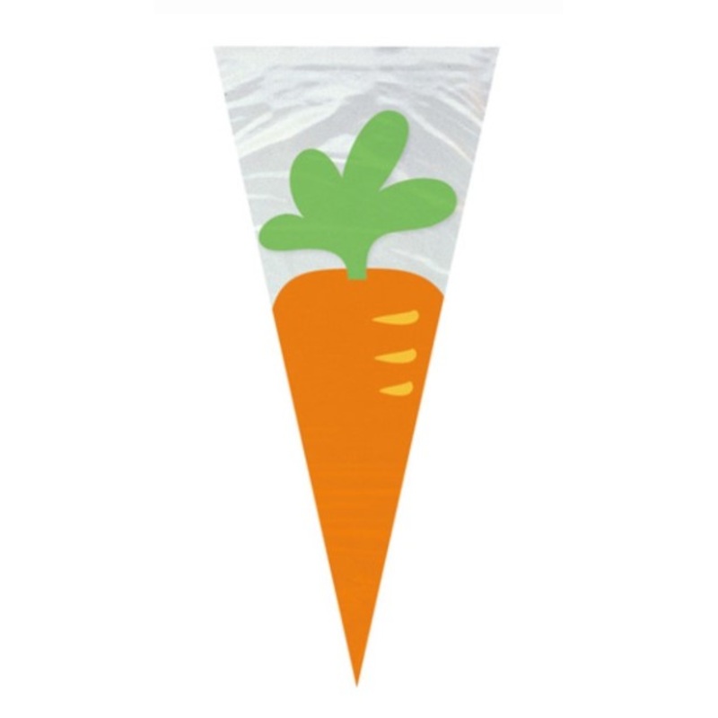 20 Carrotcake Cellophane Pointed Bags