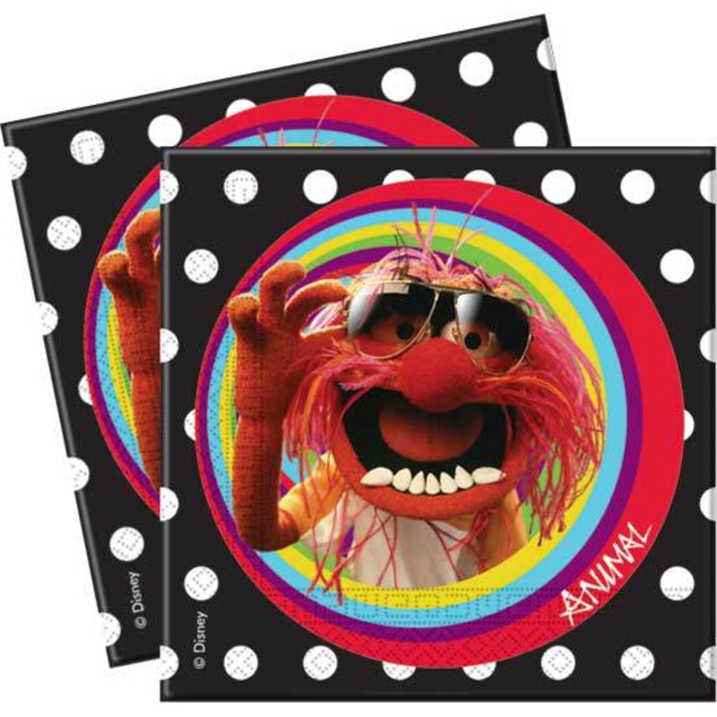 20 Muppets Kermit And Friends paper napkins 33x33cm