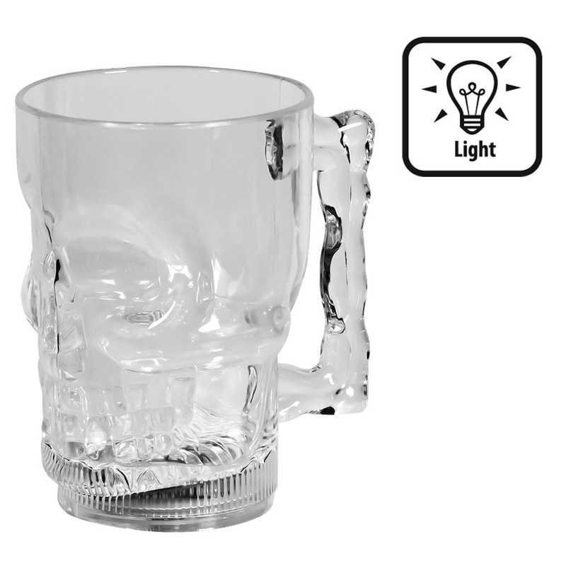LED plastic cup skull 400ml