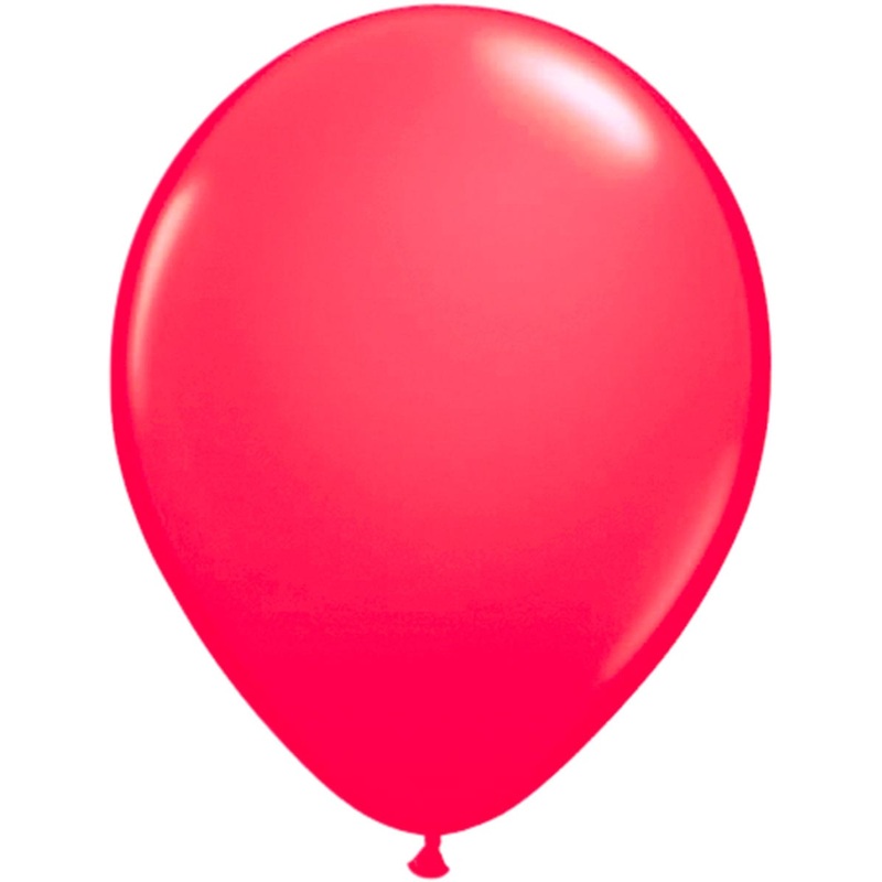Neon latex balloons Nina in red 8 pcs