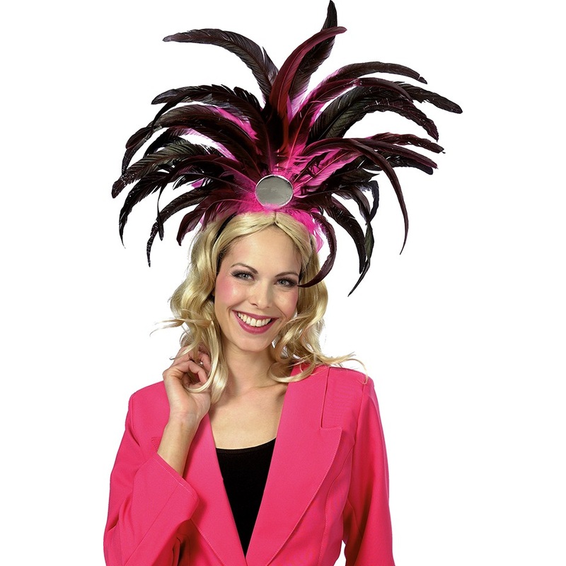 Pompous feather headdress pink