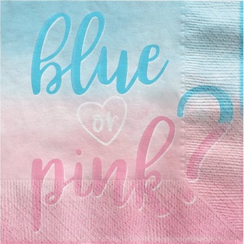 16 boy or girl napkins 33cm