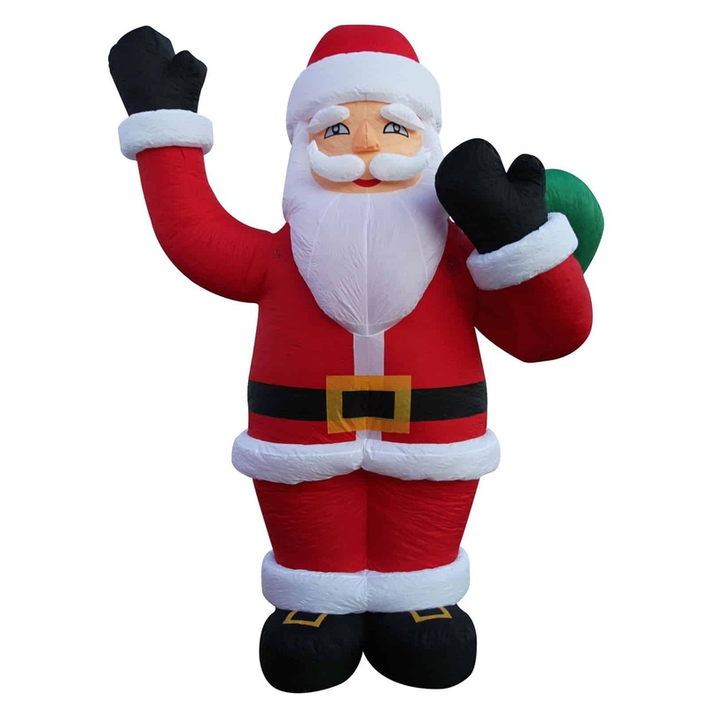 2023 New 5FT Gingerbread Inflatable Ginger with Candy Cane for Holiday Yard