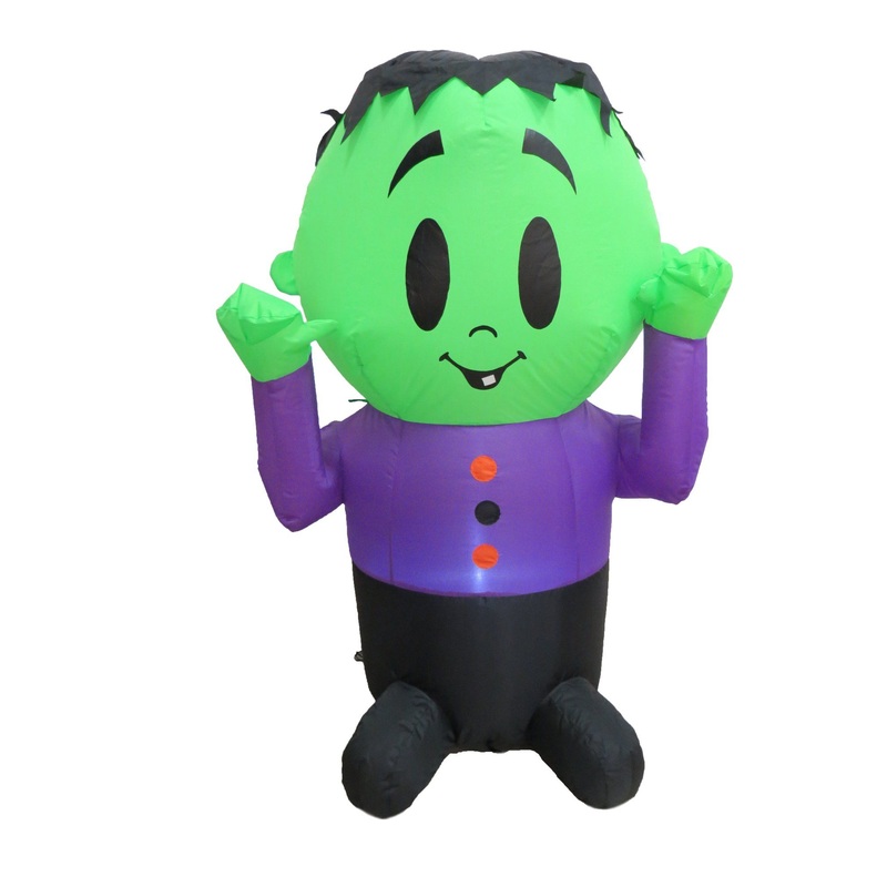 4FT Halloween Inflatable Baby Frankenstein Monster LED Outdoor Indoor Holiday Decorations