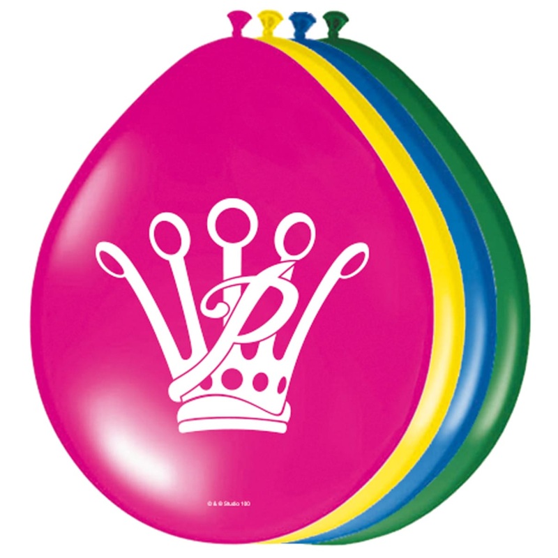 8 colorful balloons from Prinsessia