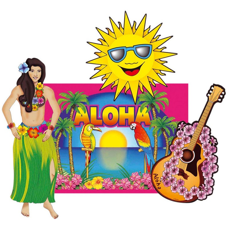 Beach Party Hawaii decoration set