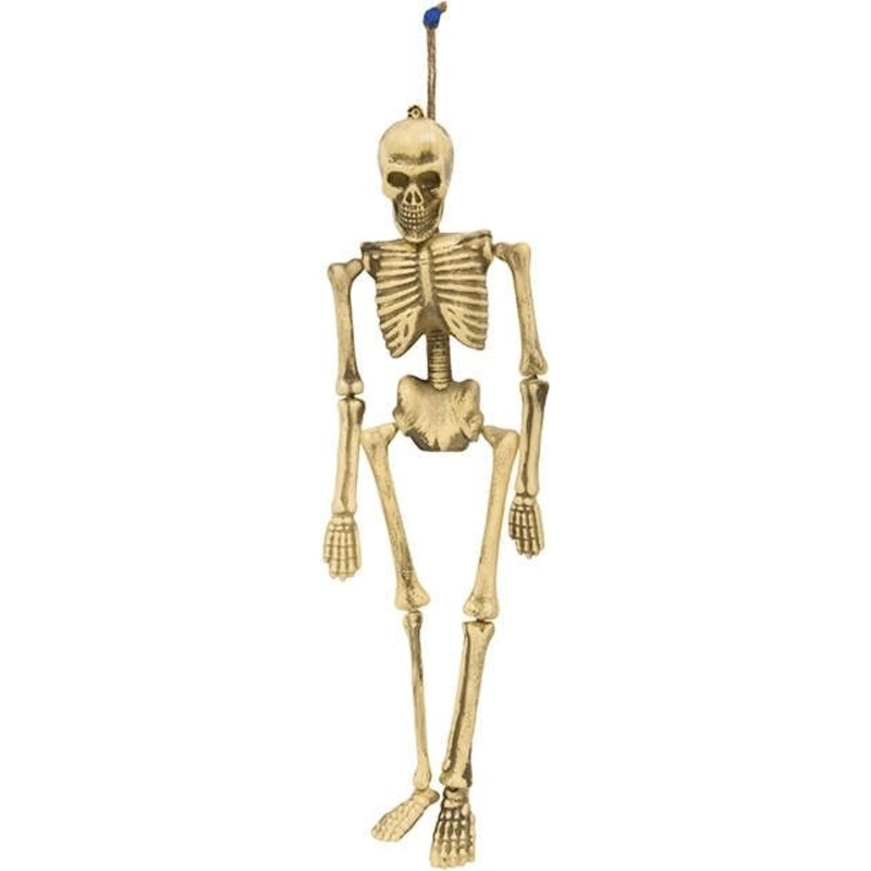 Mini cemetery skeleton hanging decoration 40cm