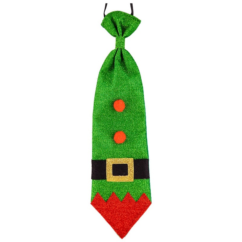 Glitter Christmas Tie – Elf