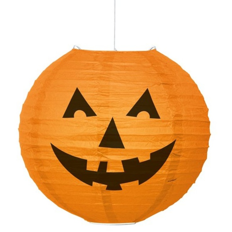 Laughing pumpkin lantern 25cm