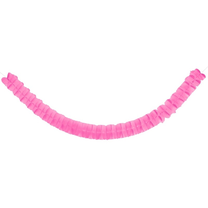 Ruched garland Norma pink 3m