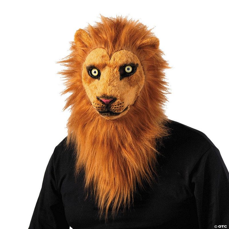 Adults Lion Moving Mouth Overhead Mask – One Size