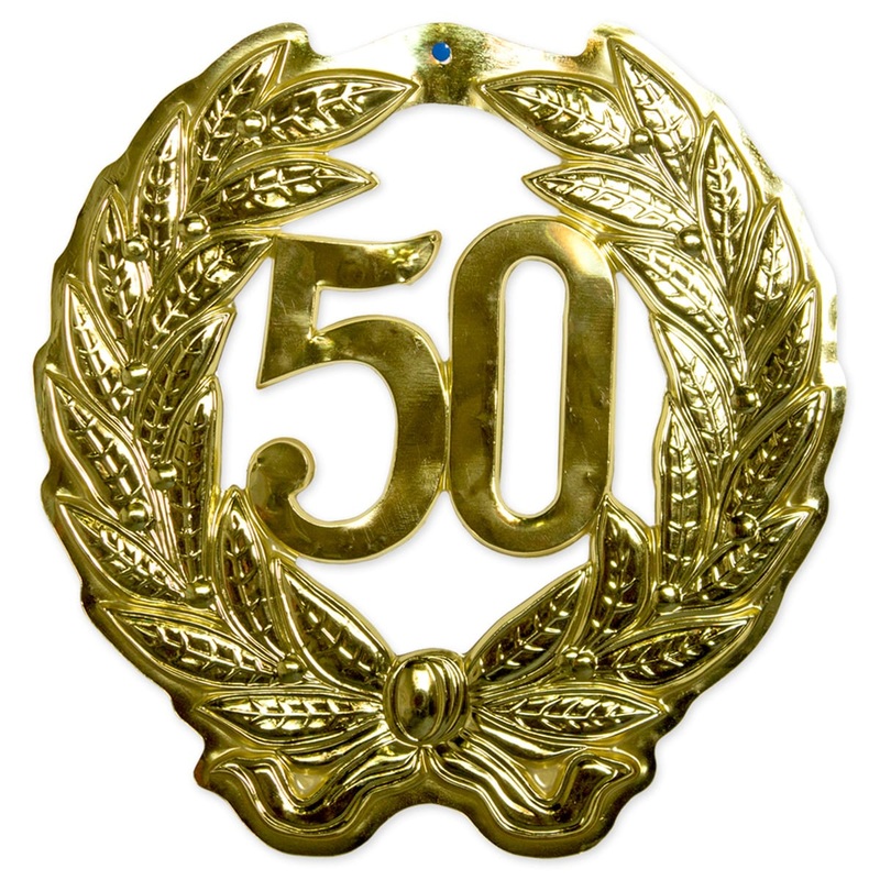 Golden wedding 50 years sign 42cm