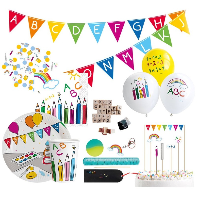 My first day of school party package 55 pieces