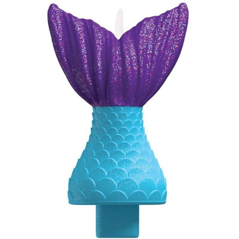 Shellabrate mermaid cake candle 11cm