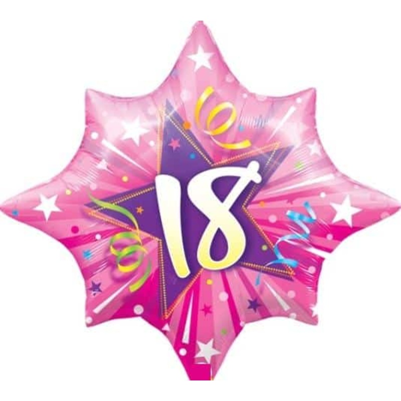 18th Shining Star Foil Balloon 28