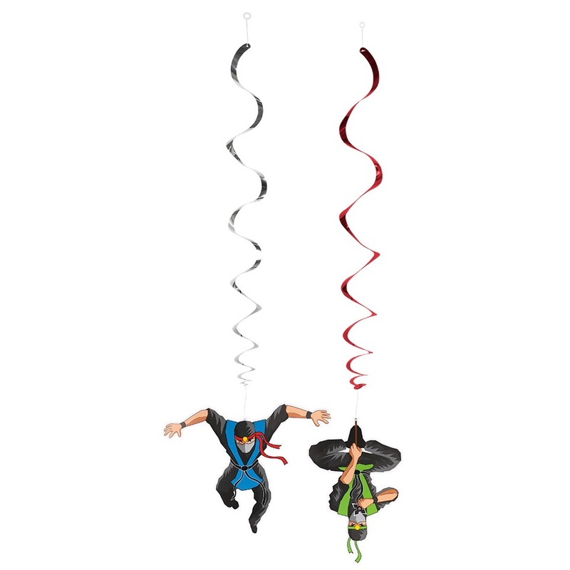 2 Ninja Power decorative swirls 85cm