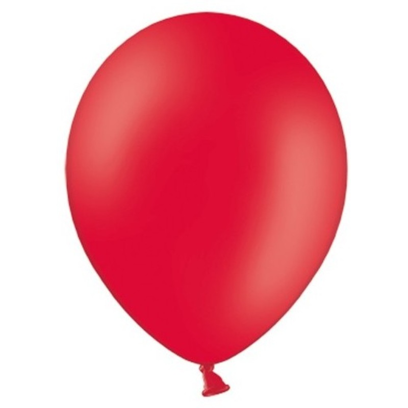 50 party star balloons red 30cm