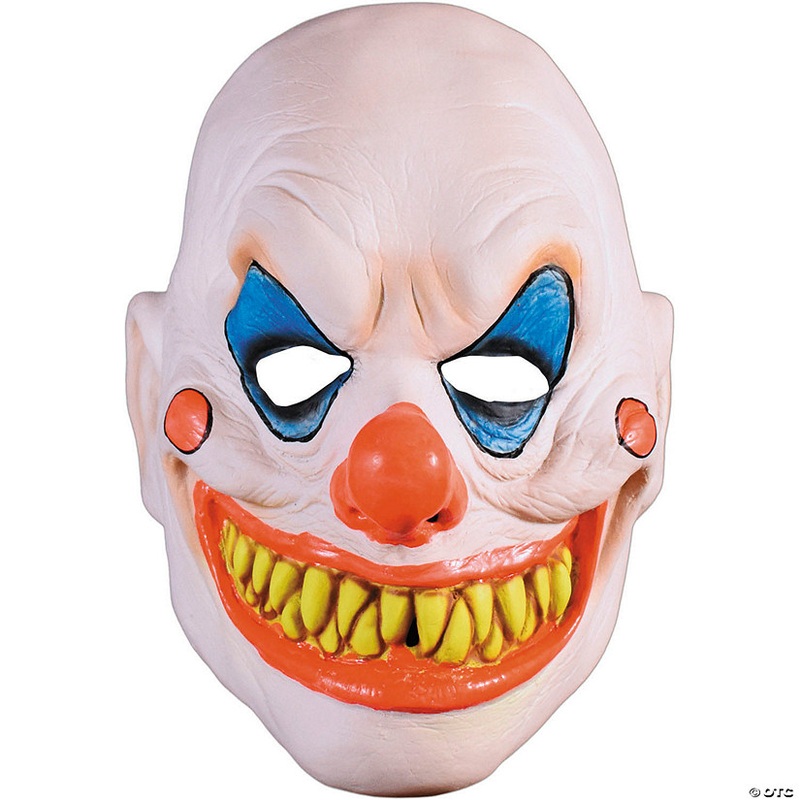 Adults Don Post Studios Demented Clown Half Mask – One Size