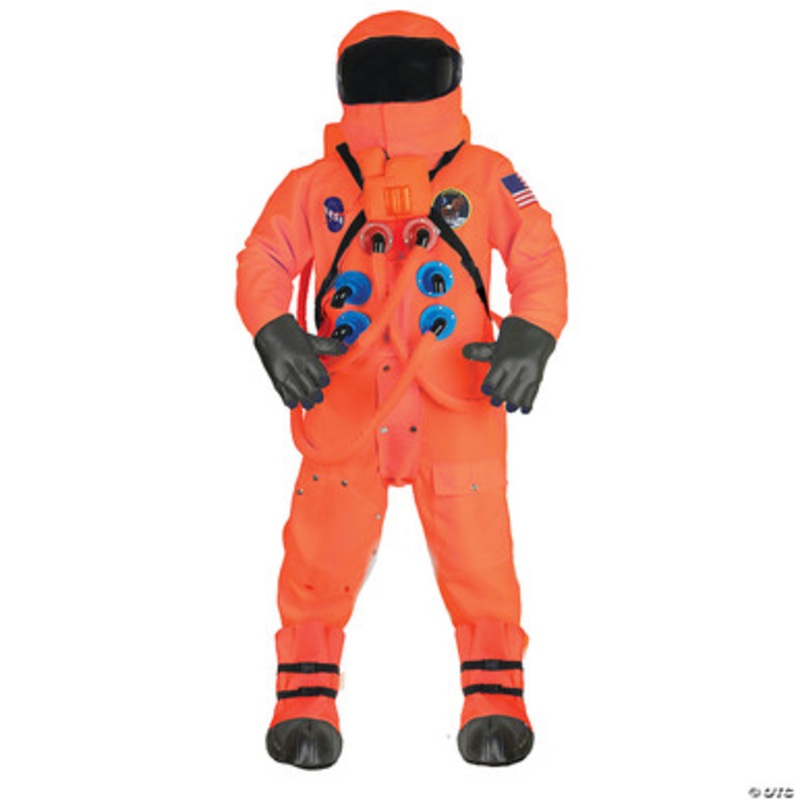 Astronaut Deluxe Costume – Adult (Orange ) Standard