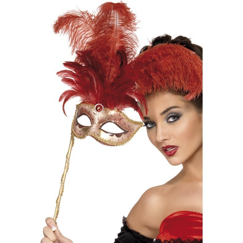 Baroque Fantasy Mask – Red