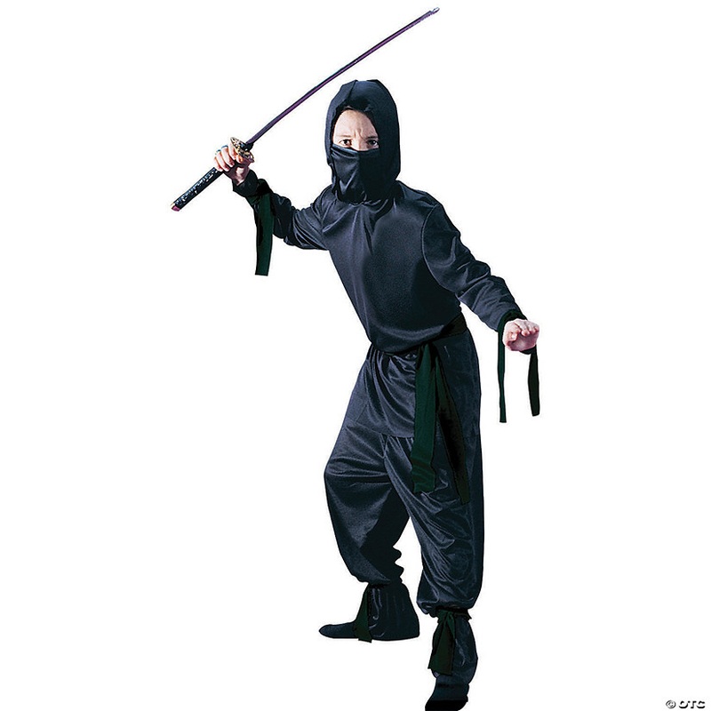 Boy’s Black Ninja Costume|B8TO10
