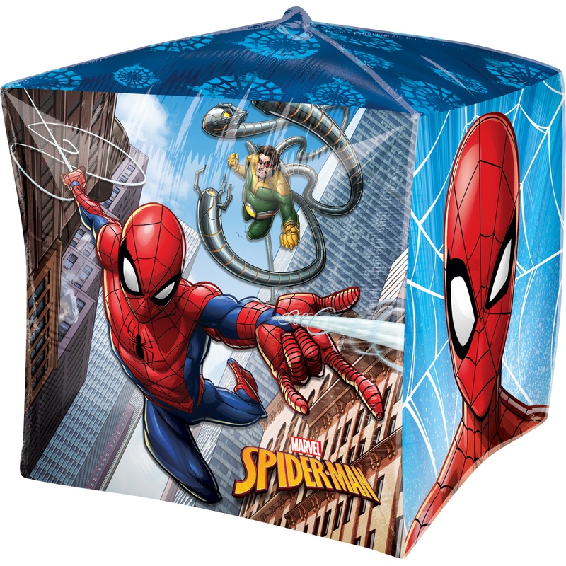 Cube foil balloon Spider-Man 38cm