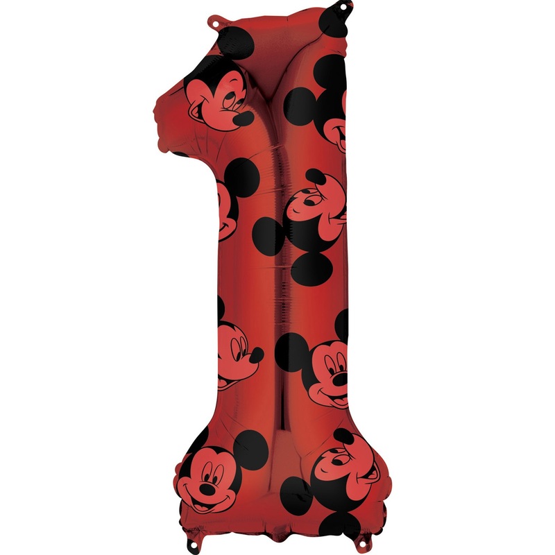 Mickey Mouse number 1 balloon 66cm
