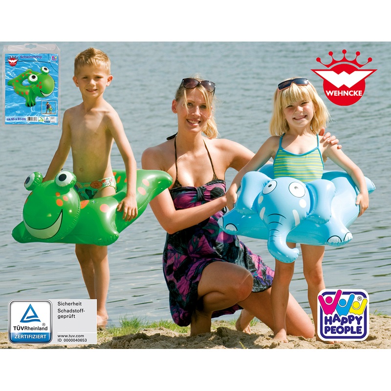 Swimming ring elephant or frog 65x51cm