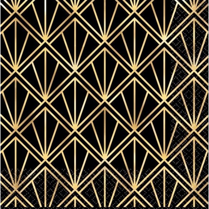 16 glamor napkins 33cm