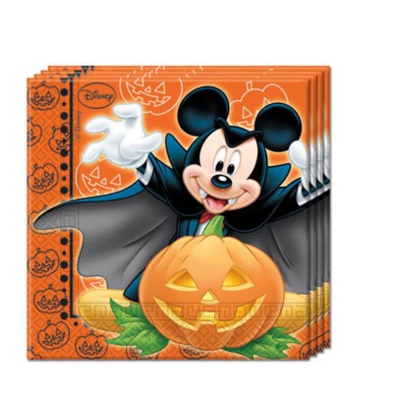 20 Mickey Mouse Halloween napkins 33cm
