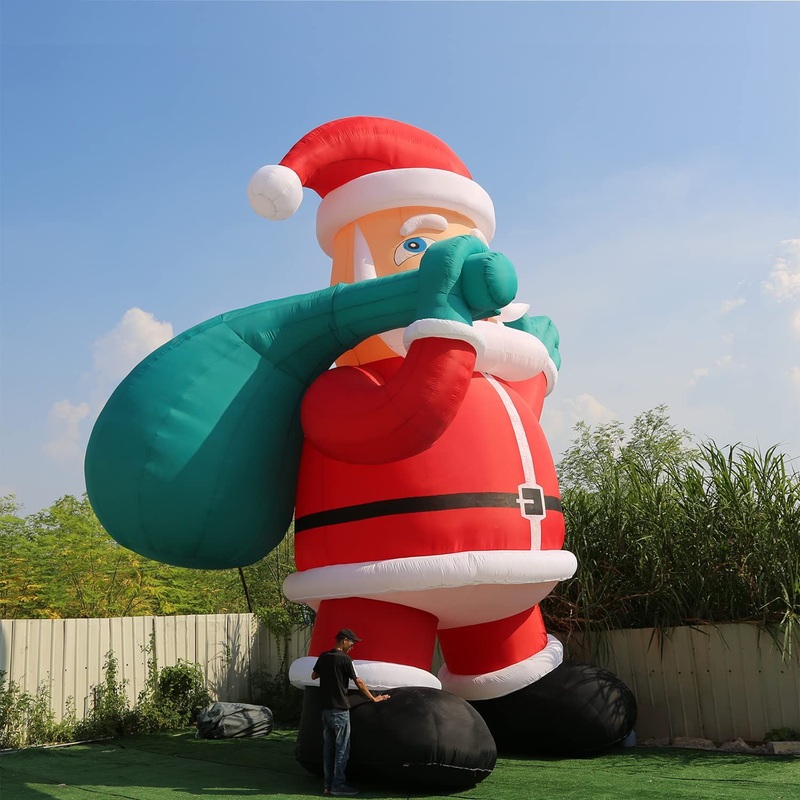 3m/4m/5m Giant Christmas Inflatables Santa Claus Outdoor Decoration for Xmas Decor Party