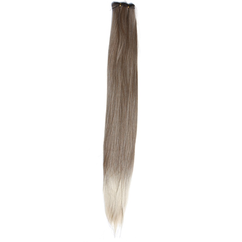 Weft tress synthetic hair sleek for wig extension making blonde mix VK-WEFT