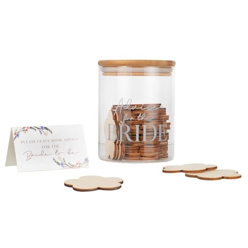 Boho Wedding Bridal Advice Glass