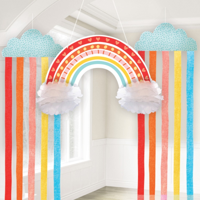 Hanging decoration rainbow 3-piece
