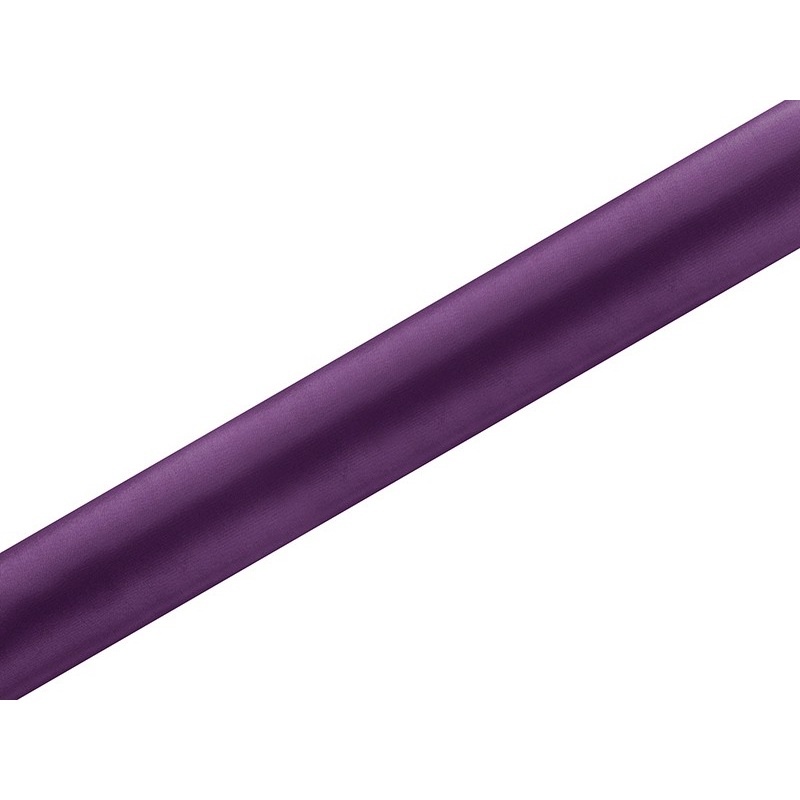 Satin fabric Eloise dark purple 9m x 36cm