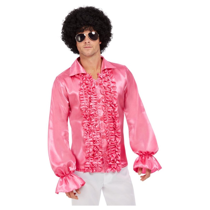 60’s Ruffled Shirt – Pink