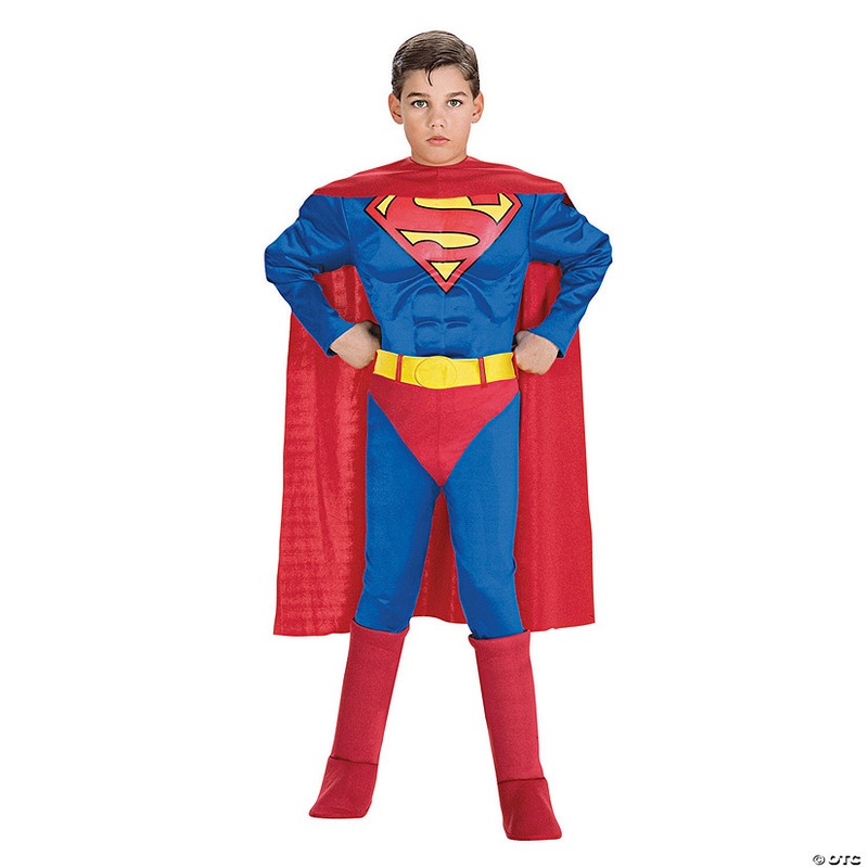 Boy’s Deluxe Muscle Chest Superman Costume